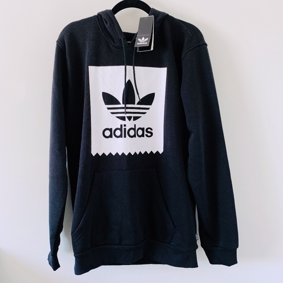 trefoil solid hoodie